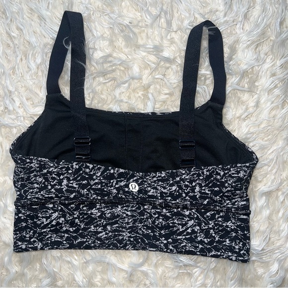 Lululemon Both Ways Bra Iced Wave White Black size 6 - Picture 6 of 8